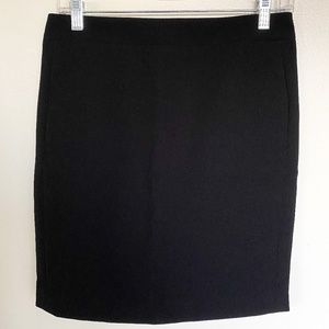 J.Crew Factory Black Crepe Pencil Skirt